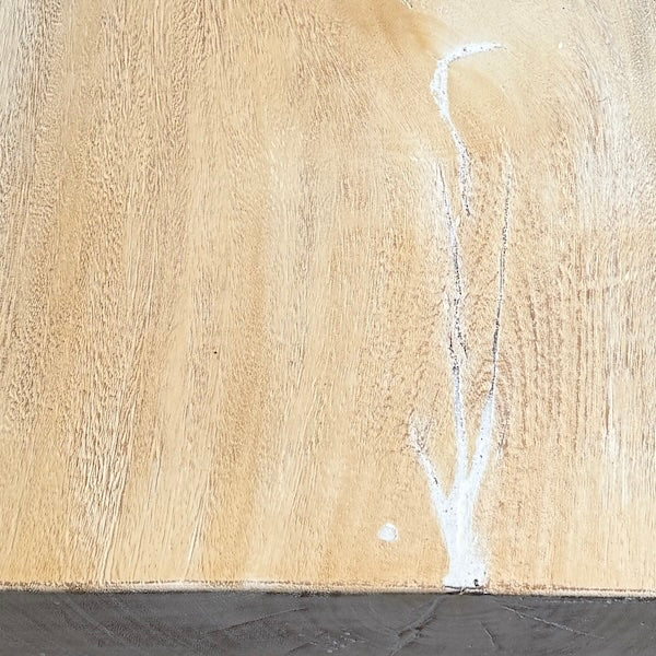 Simple Console Table — Worn White Suar Wood - Image 4
