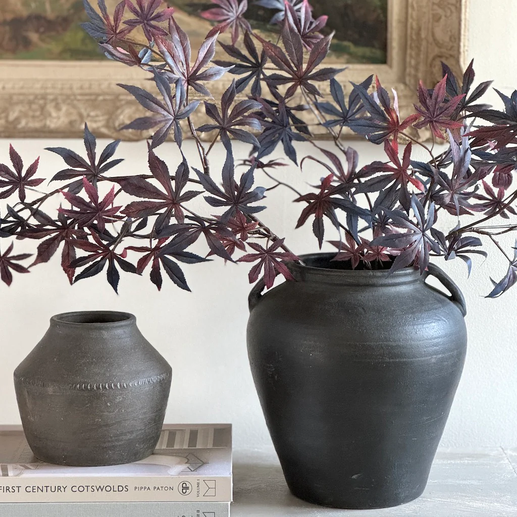 Small Charcoal Clay Vase - Image 3