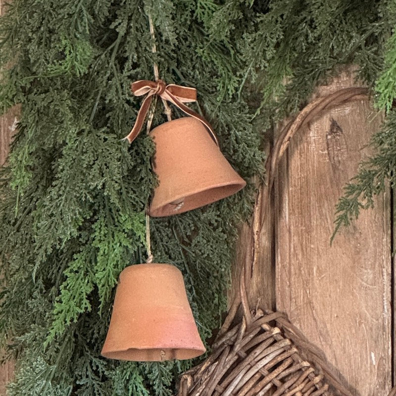 Small Decorative Handmade Clay Bell - Image 2