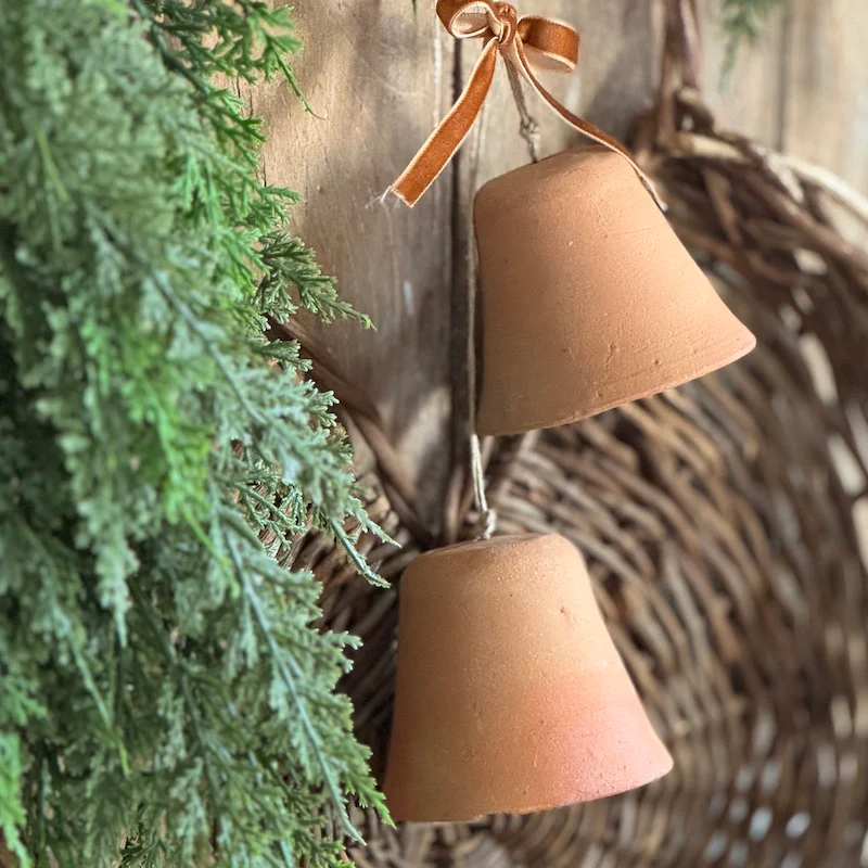 Small Decorative Handmade Clay Bell - Image 4
