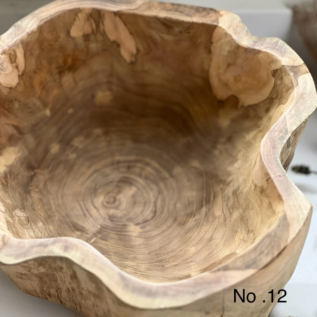 Solid Teak Chunky Bowl - Image 18