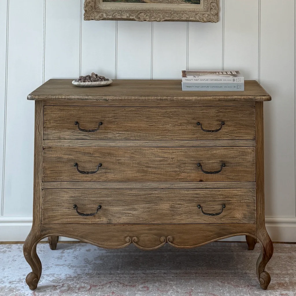 Stained Bleached Mahogany Chest of Drawers - Image 3