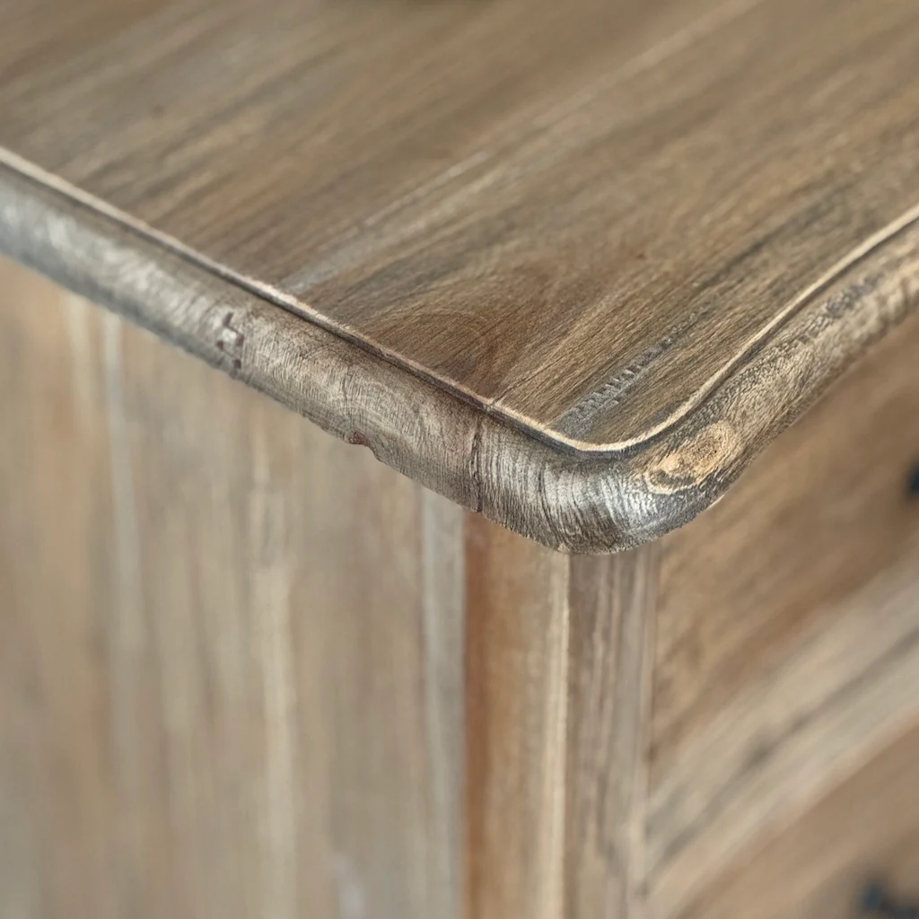 Stained Bleached Mahogany Chest of Drawers - Image 5