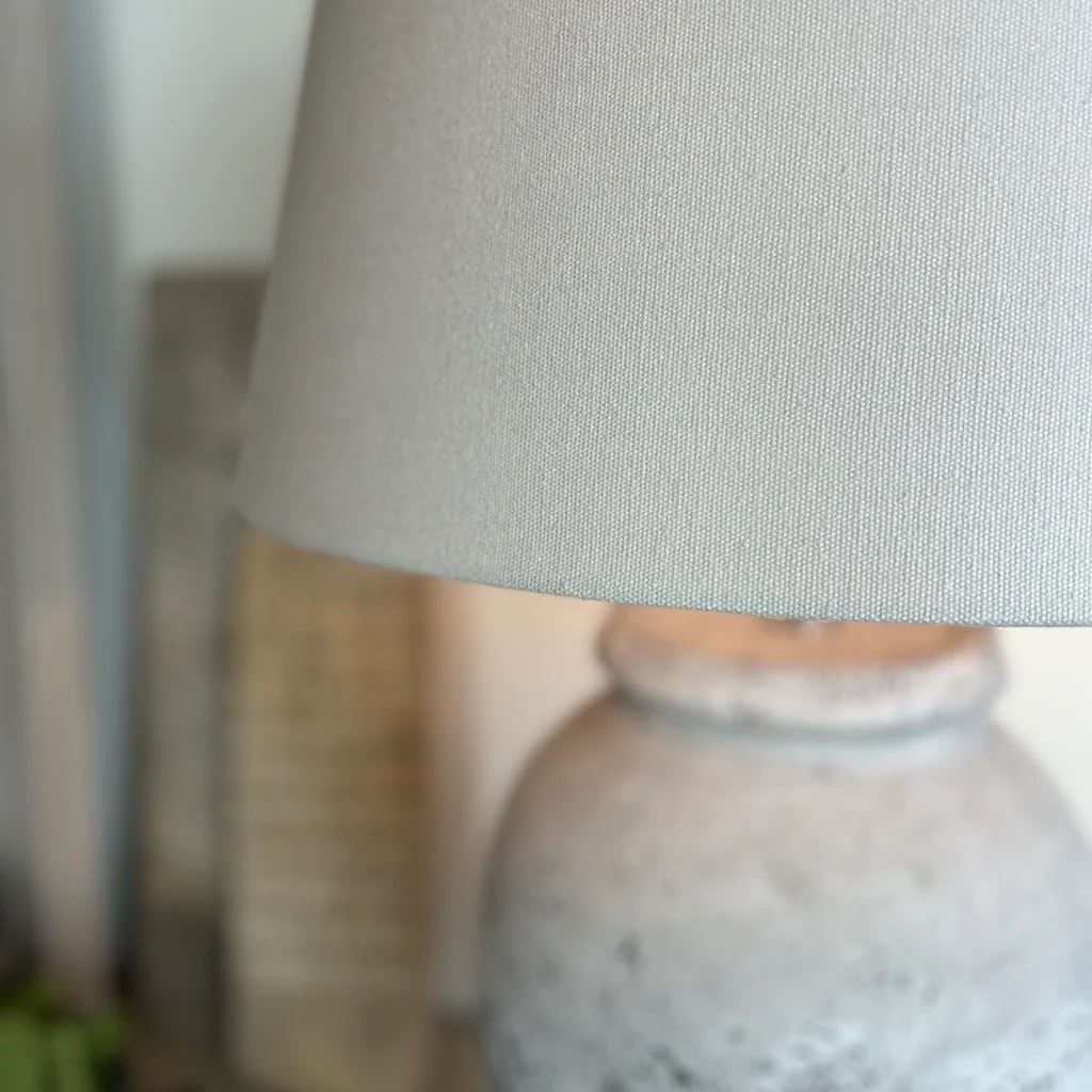Stone Effect Antique Grey Large Table Lamp - Image 3