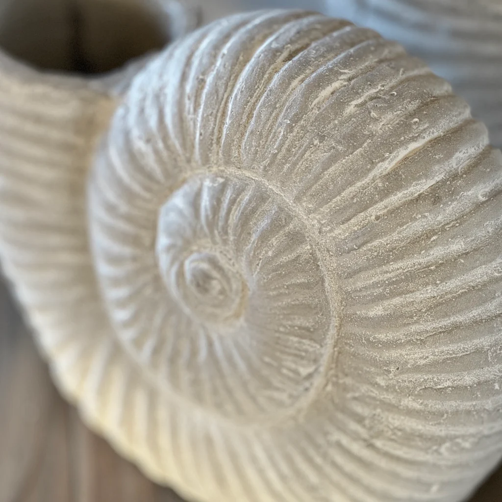 Stone Grey Ammonite Shell Ornament - Image 4