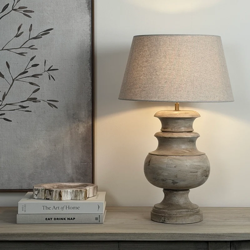 Stowe Wooden Table Lamp - Image 6