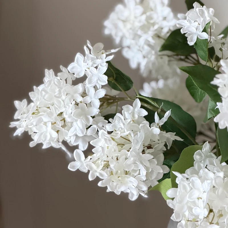 Striking Faux White Lilac Stem - Image 3