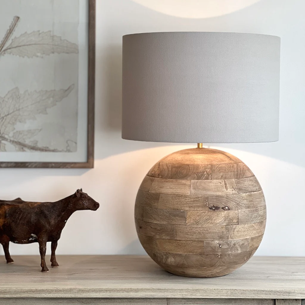 Tahoe Natural Wood Round Table Lamp - Image 3