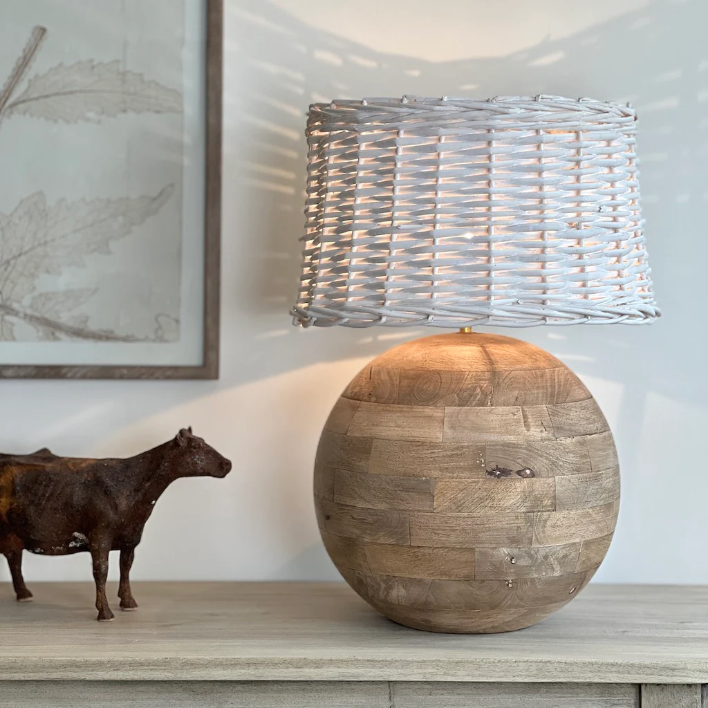 Tahoe Natural Wood Round Table Lamp - Image 4