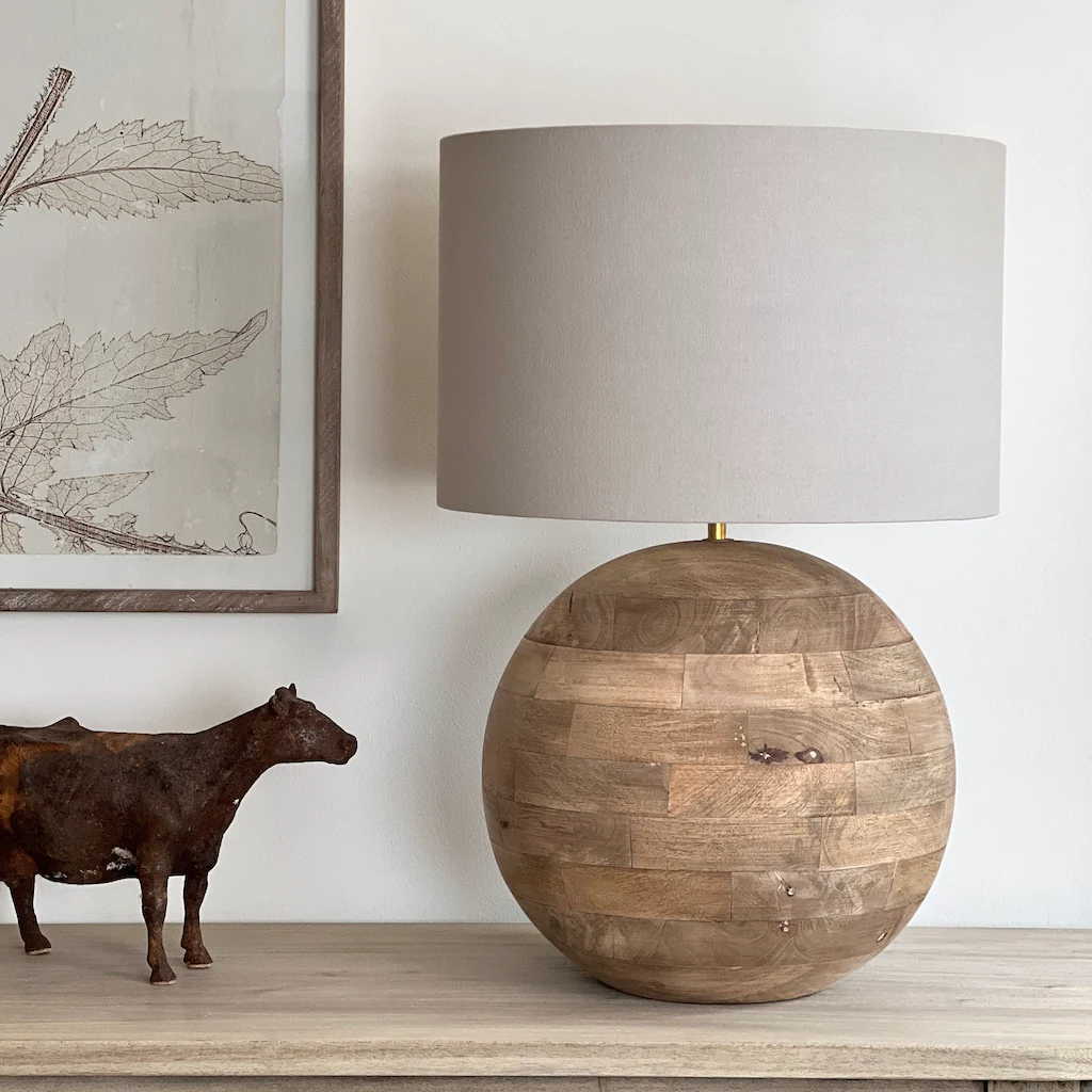 Tahoe Natural Wood Round Table Lamp - Image 6