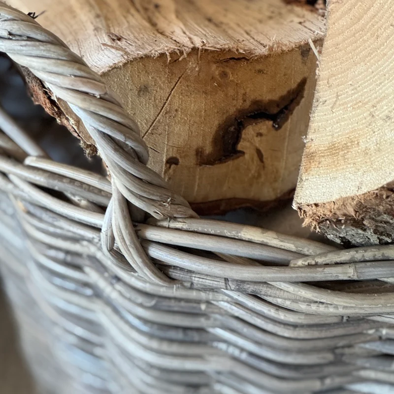 Tall Round Basket With Ear Handles - Image 3