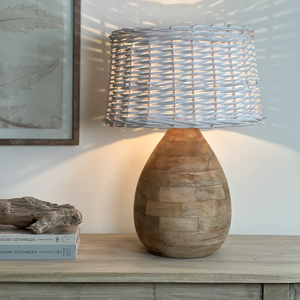 Targhee Wooden Bottle Table Lamp - Image 3
