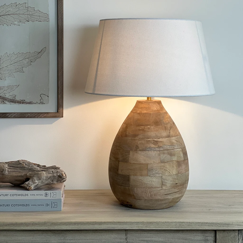 Targhee Wooden Bottle Table Lamp - Image 5