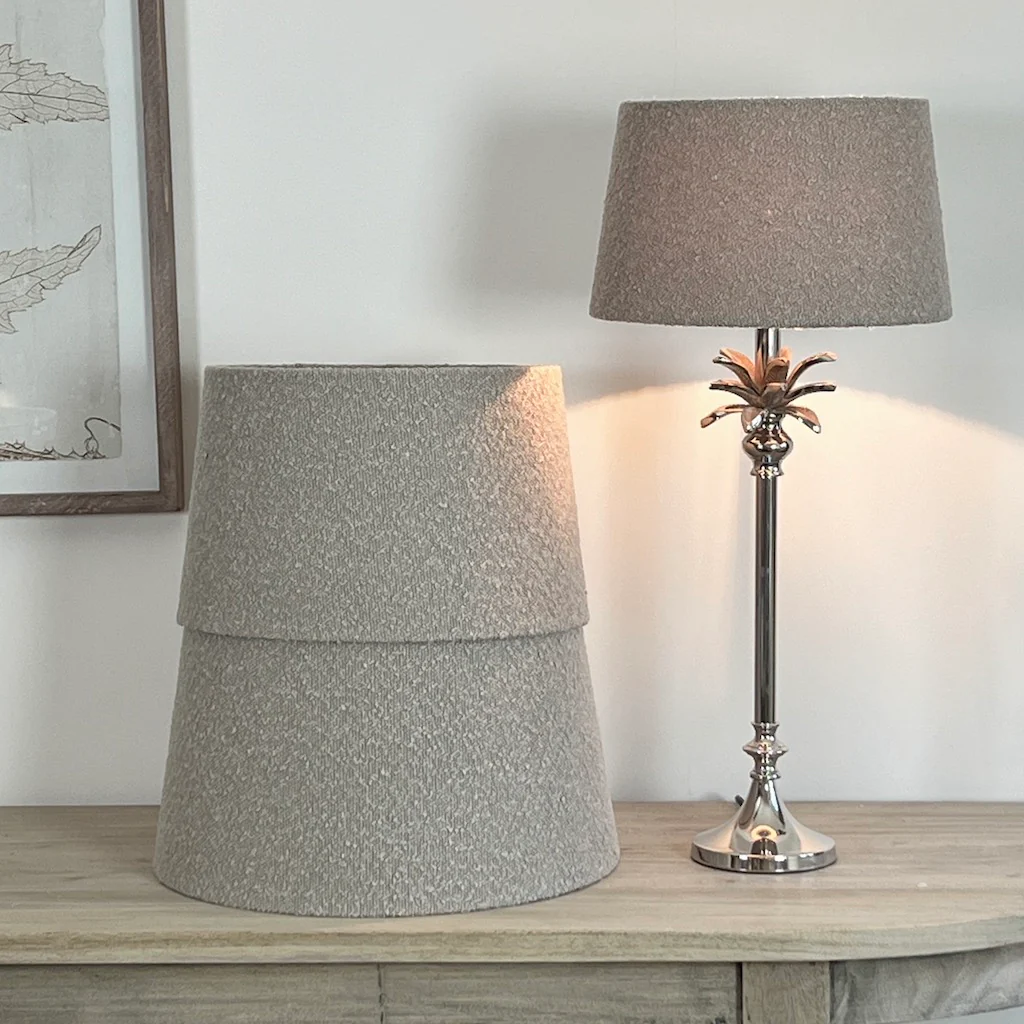 Bouclé Tapered Shade Mocca