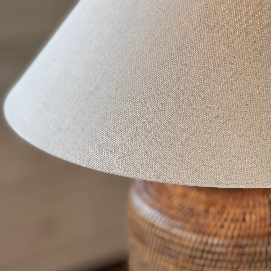 Tea Caddy Rattan Table Lamp - Image 8