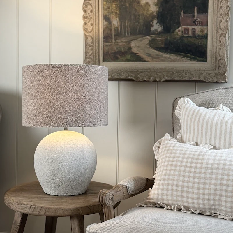 Textured Ceramic Globe Table Lamp - Image 10