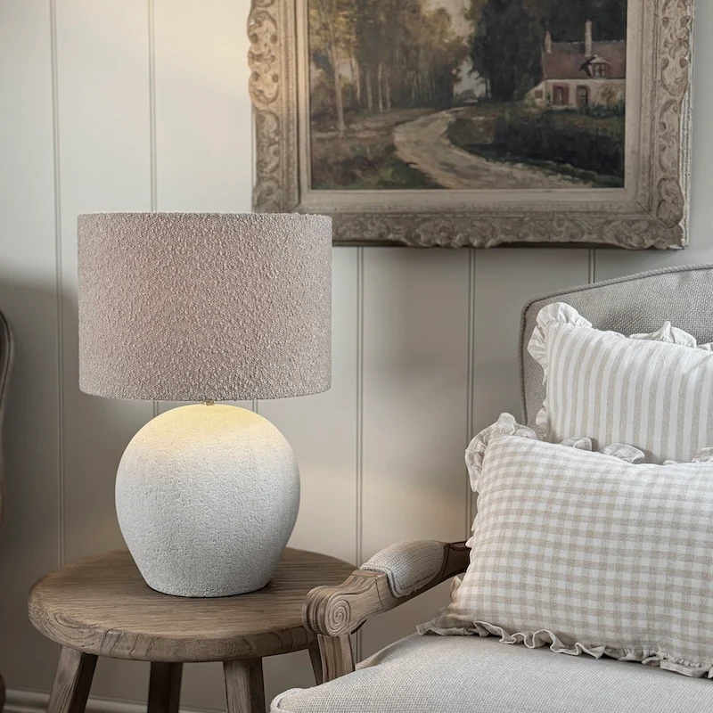 Textured Ceramic Globe Table Lamp - Image 11