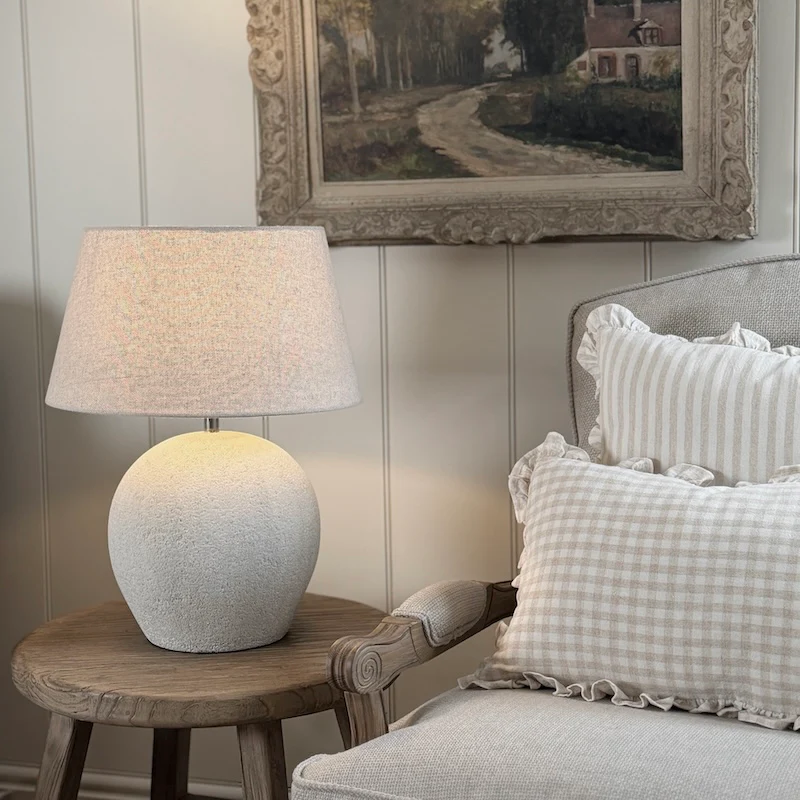 Textured Ceramic Globe Table Lamp - Image 6