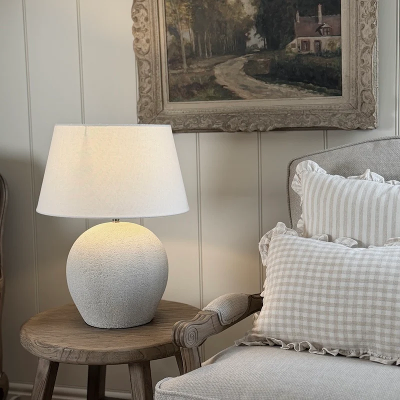 Textured Ceramic Globe Table Lamp - Image 7