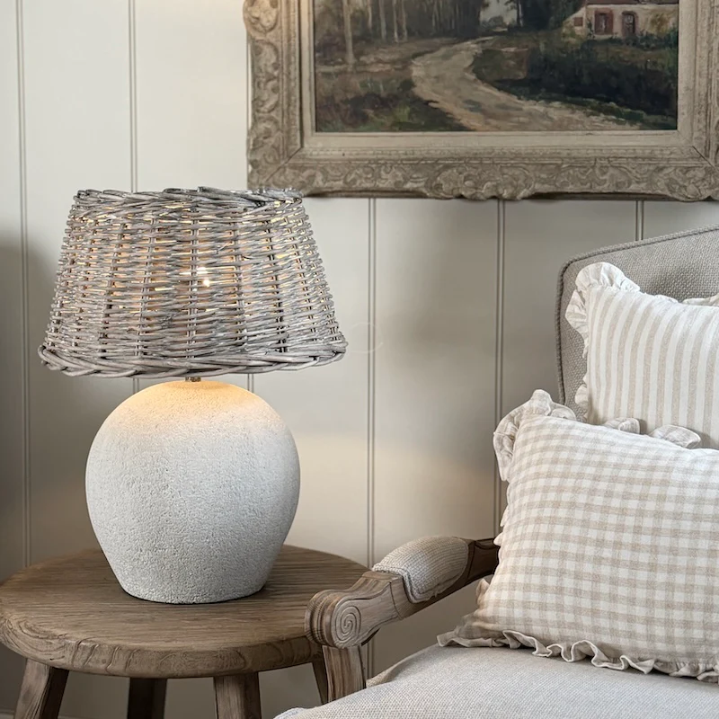 Textured Ceramic Globe Table Lamp - Image 9