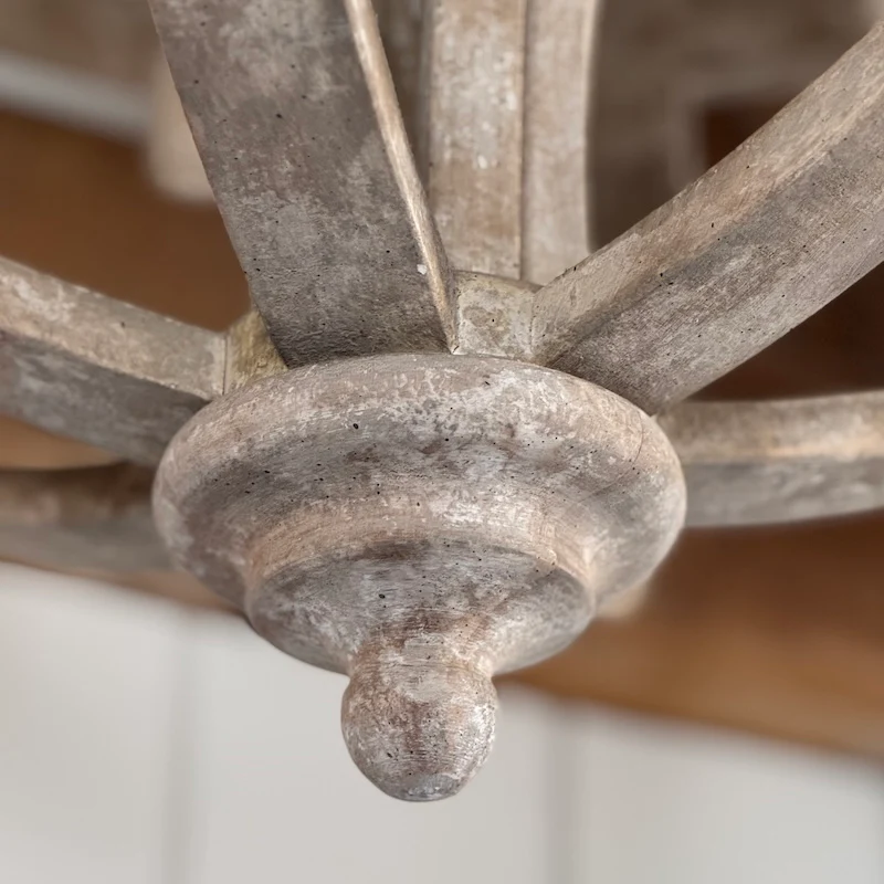 The Phillipe Round Wooden Orb Chandelier Large - Image 3