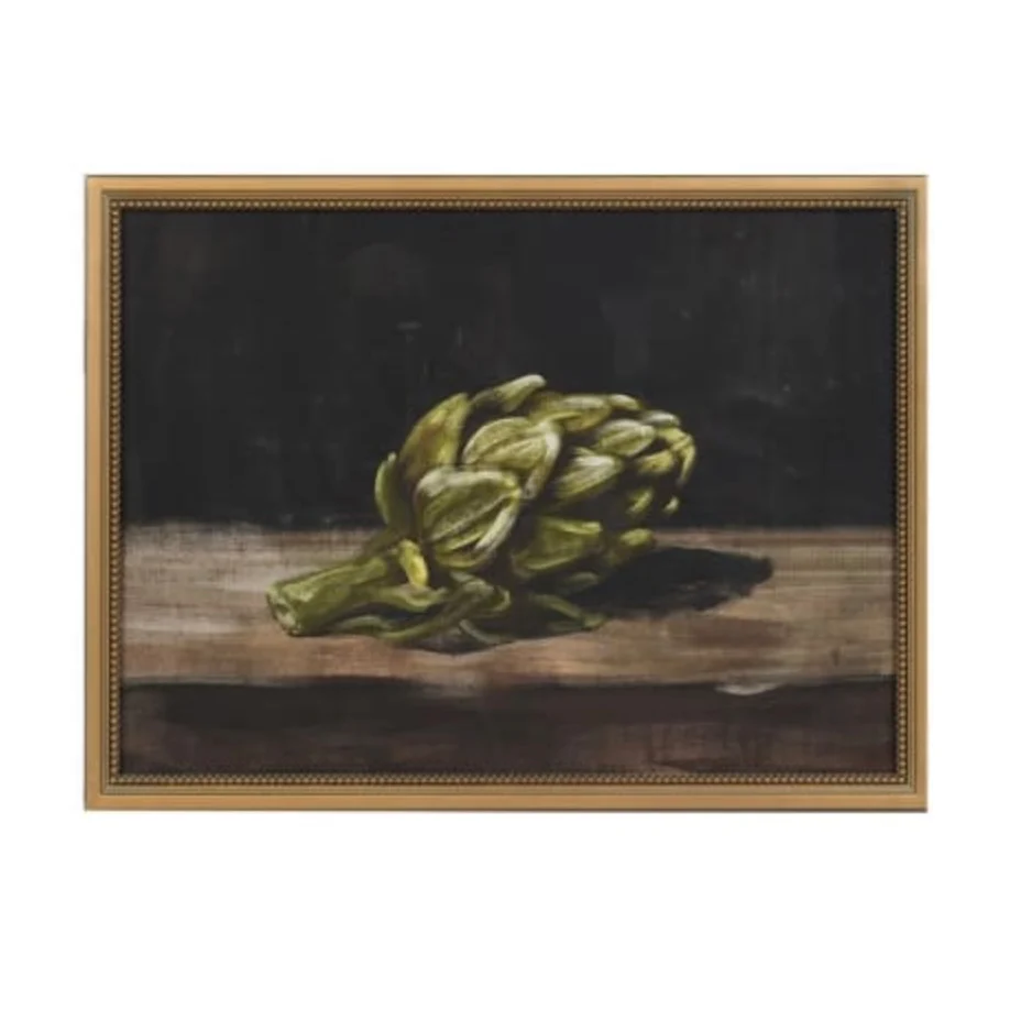 Two Still Life Framed Canvases - Fruit & Veg - Image 2