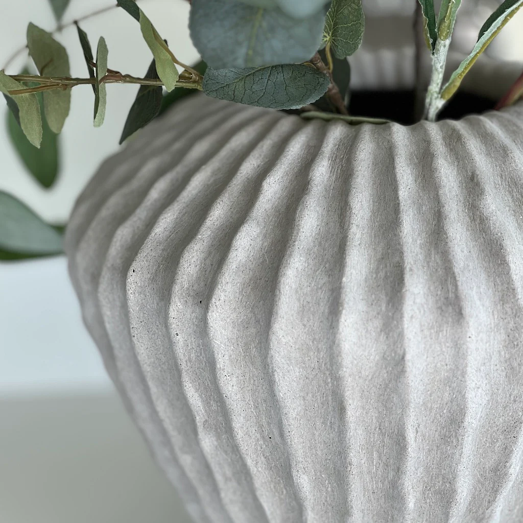 Cacti Smooth Greige Vase - Image 2