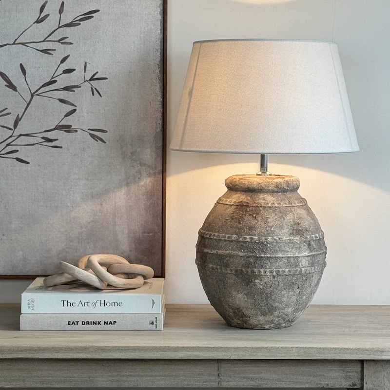 Ventura Aged Stone Table Lamp - Image 5