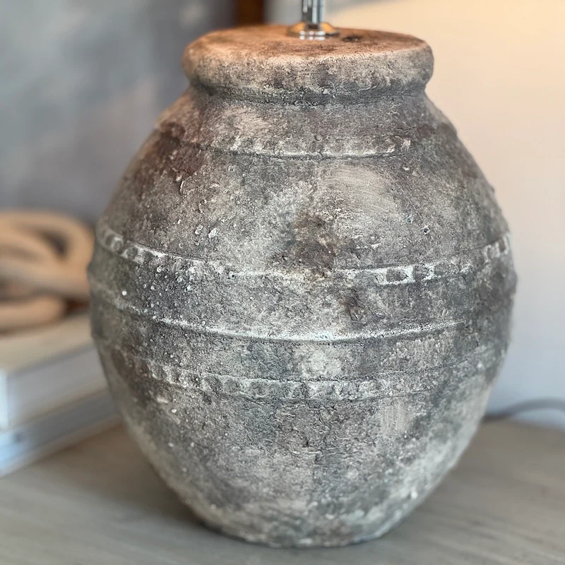 Ventura Aged Stone Table Lamp - Image 6