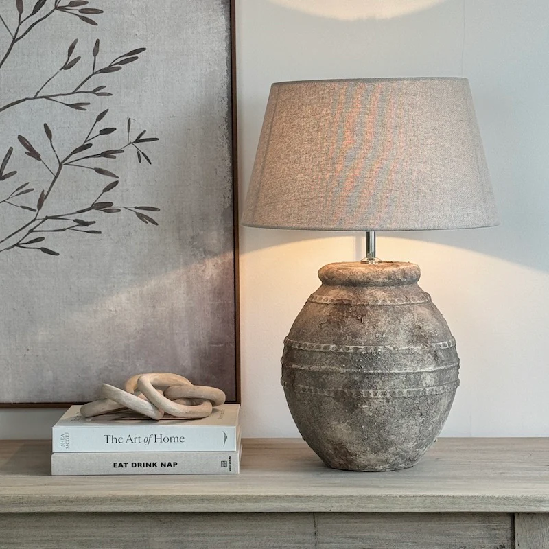 Ventura Aged Stone Table Lamp - Image 7
