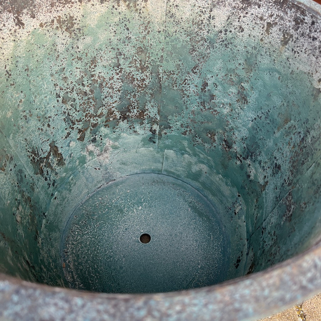 Verdigris Studded Iron Planter - Image 5