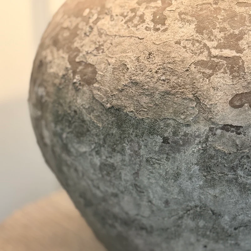 Vintage Aged Indonesian Water Pot Lamp - Image 10