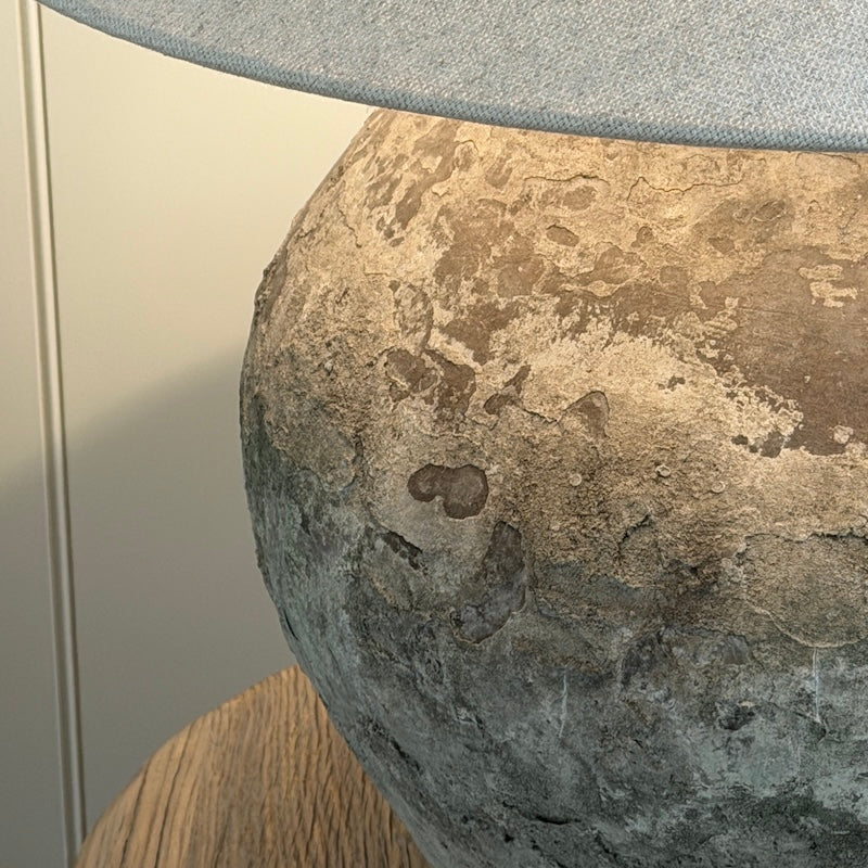 Vintage Aged Indonesian Water Pot Lamp - Image 11