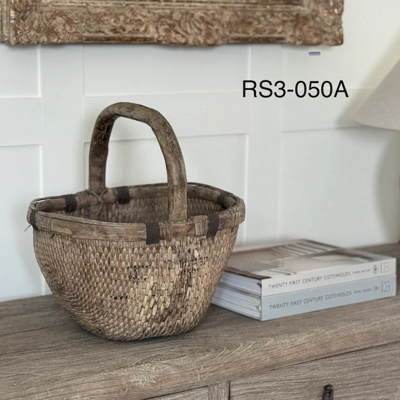 Vintage Chinese Rice Basket - Image 3