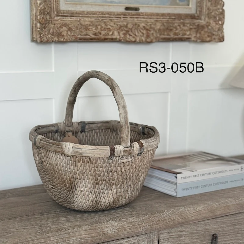 Vintage Chinese Rice Basket - Image 4