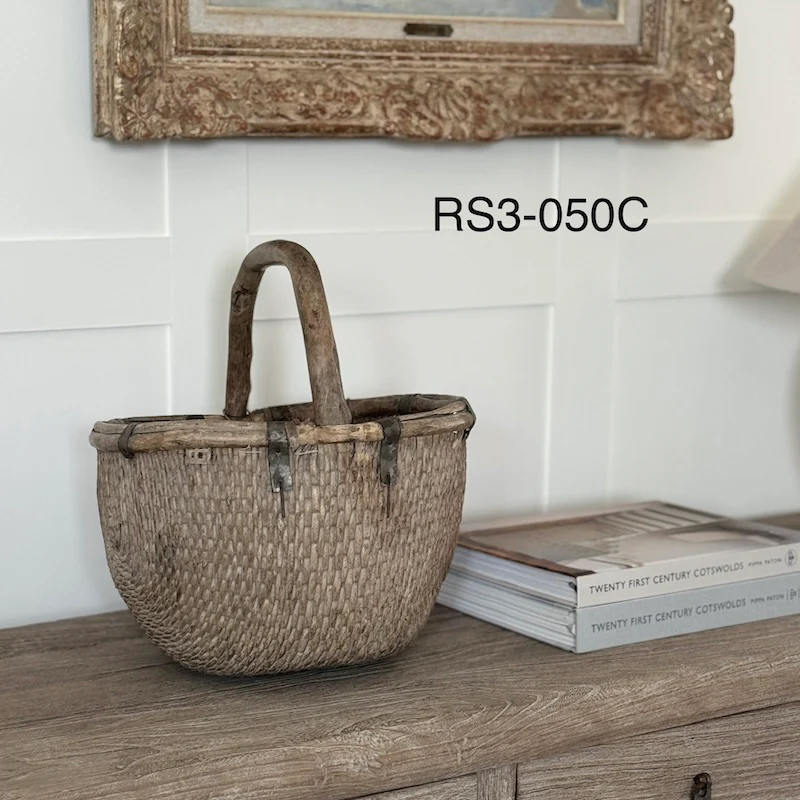 Vintage Chinese Rice Basket - Image 5