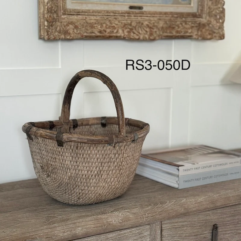 Vintage Chinese Rice Basket - Image 6