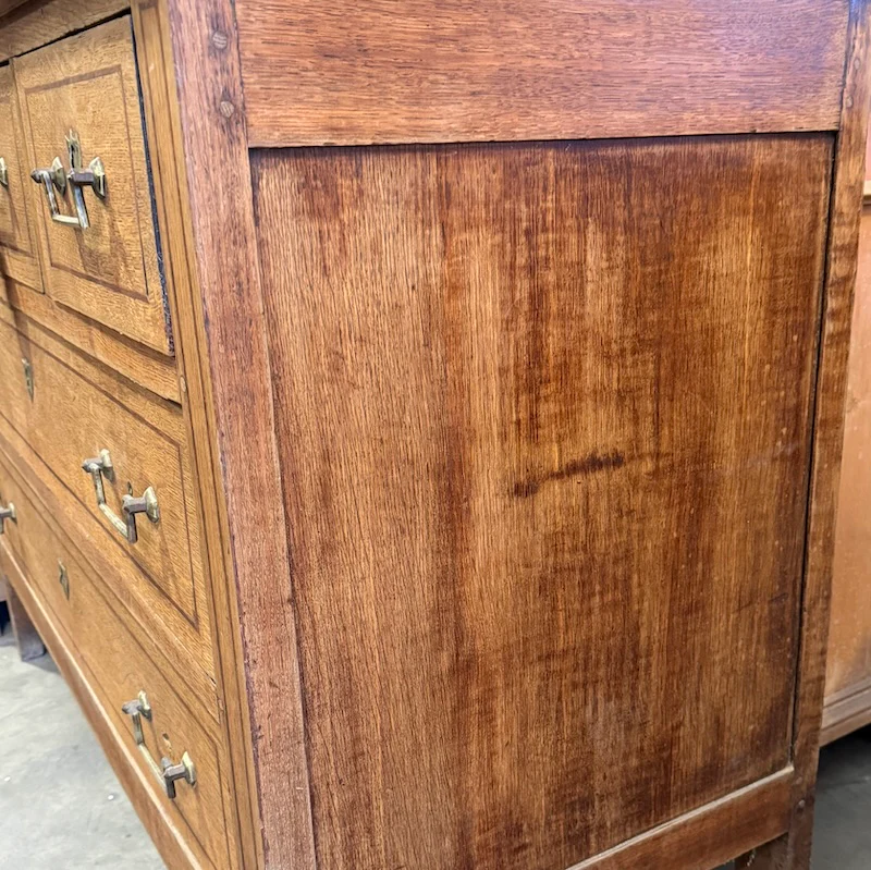 Vintage French Commode En Bois - Classic Style Chest - Image 6