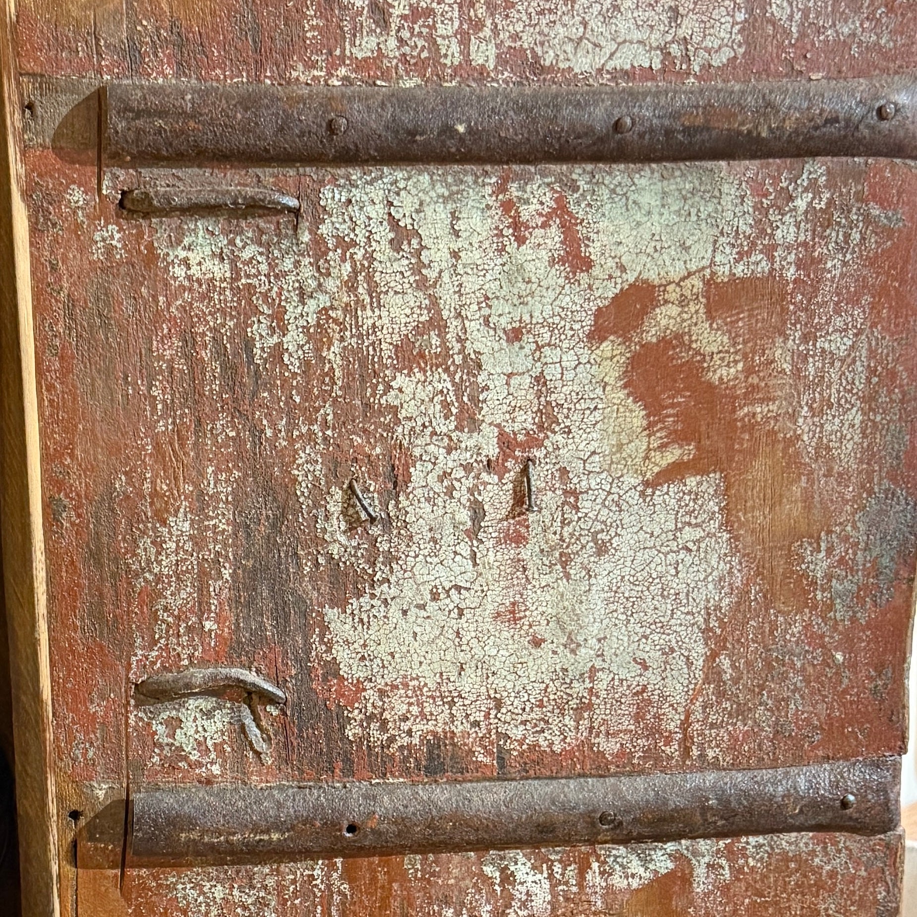 Vintage Indian Whitewash Teak Cupboard - Image 3
