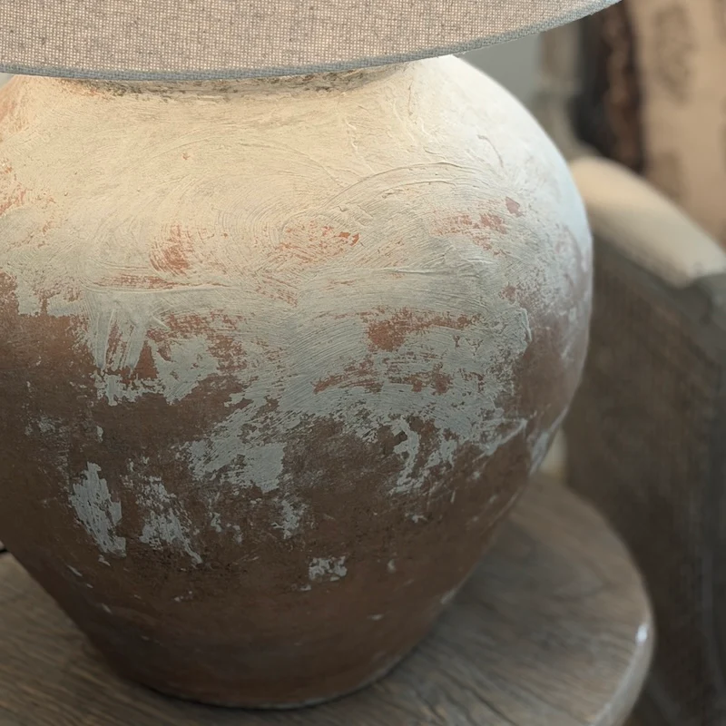 Vintage Indonesian Water Pot Lamp - Image 10