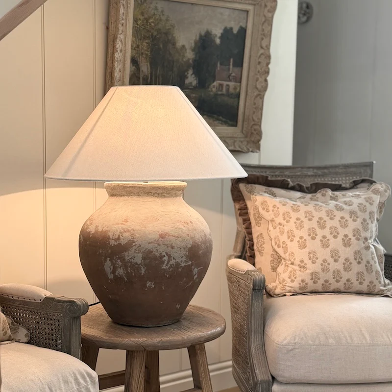 Vintage Indonesian Water Pot Lamp - Image 3