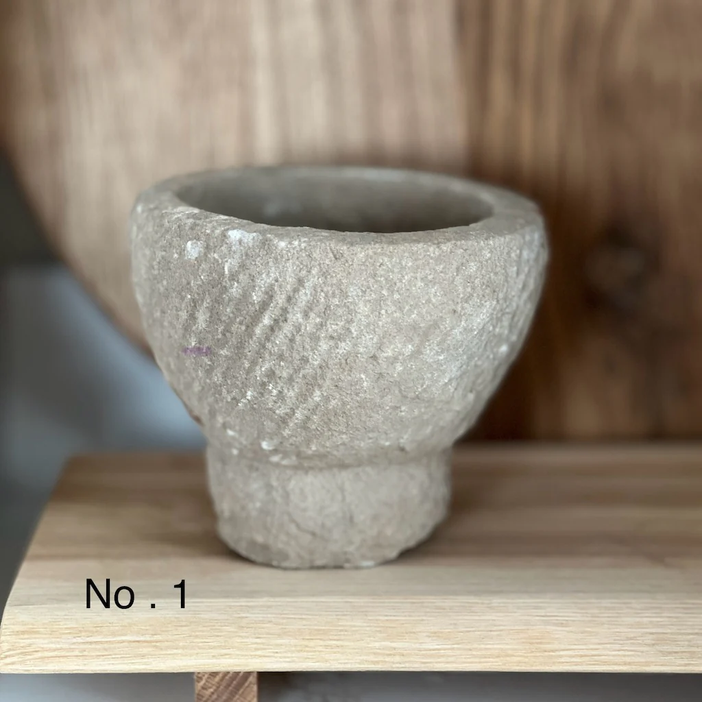 Vintage Stone Mortar Pot - Image 3