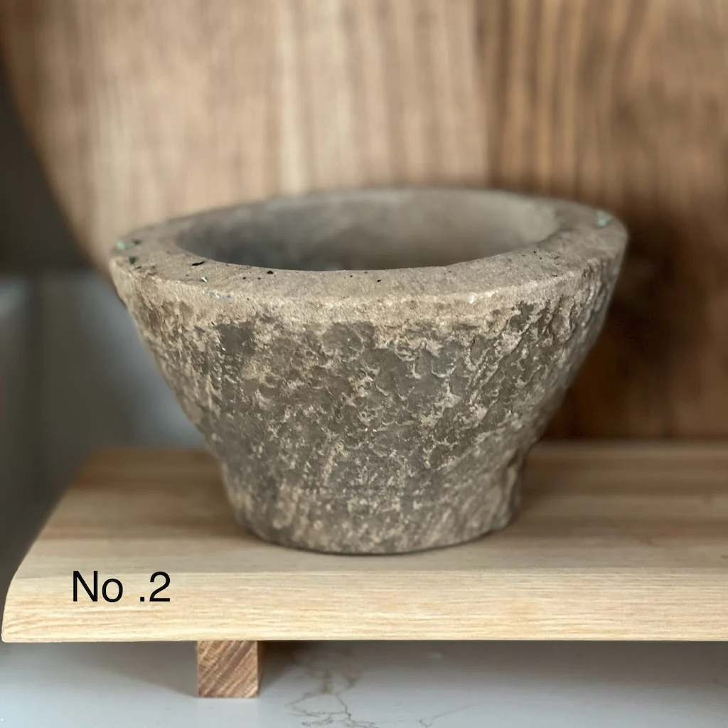 Vintage Stone Mortar Pot - Image 4