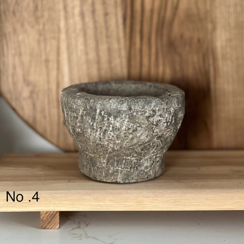 Vintage Stone Mortar Pot - Image 6