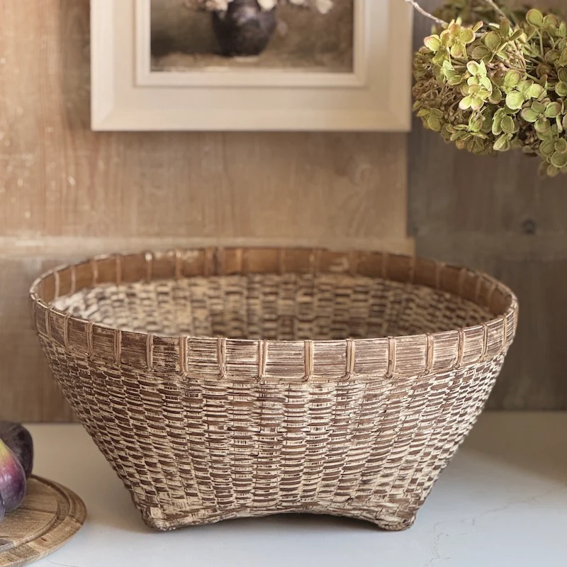 Vintage Style Rattan Woven Bowls - Image 3
