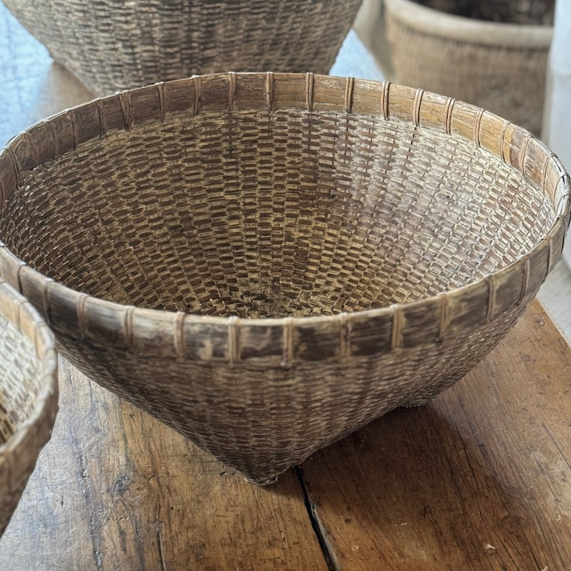 Vintage Style Rattan Woven Bowls - Image 5