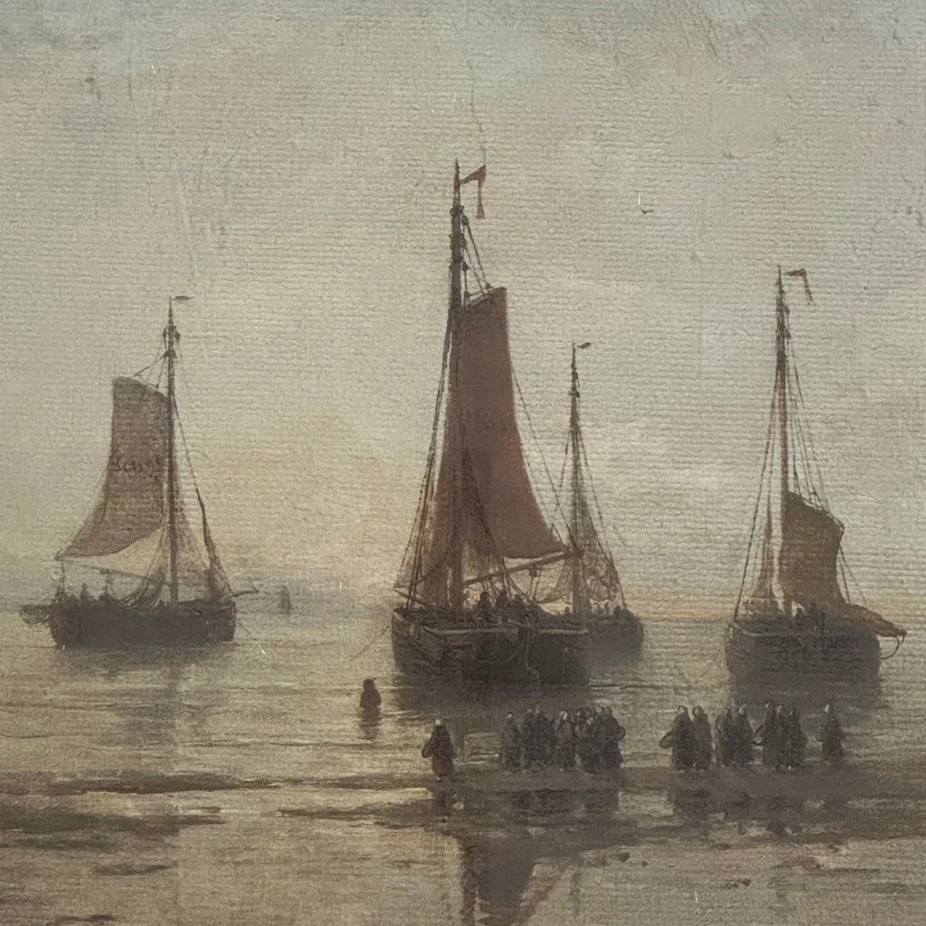 Vintage Style Ship Wall Art Set 2 - Image 3