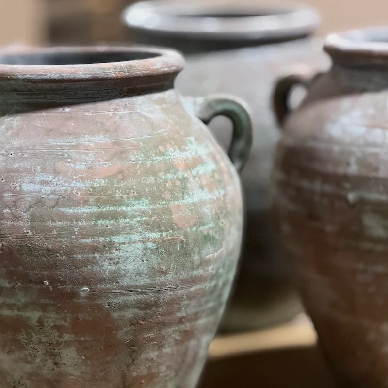 Vintage Style Terracotta Urn Vase - Image 3
