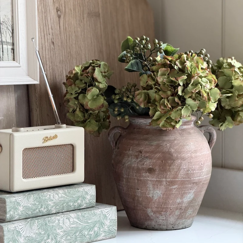 Vintage Style Terracotta Urn Vase
