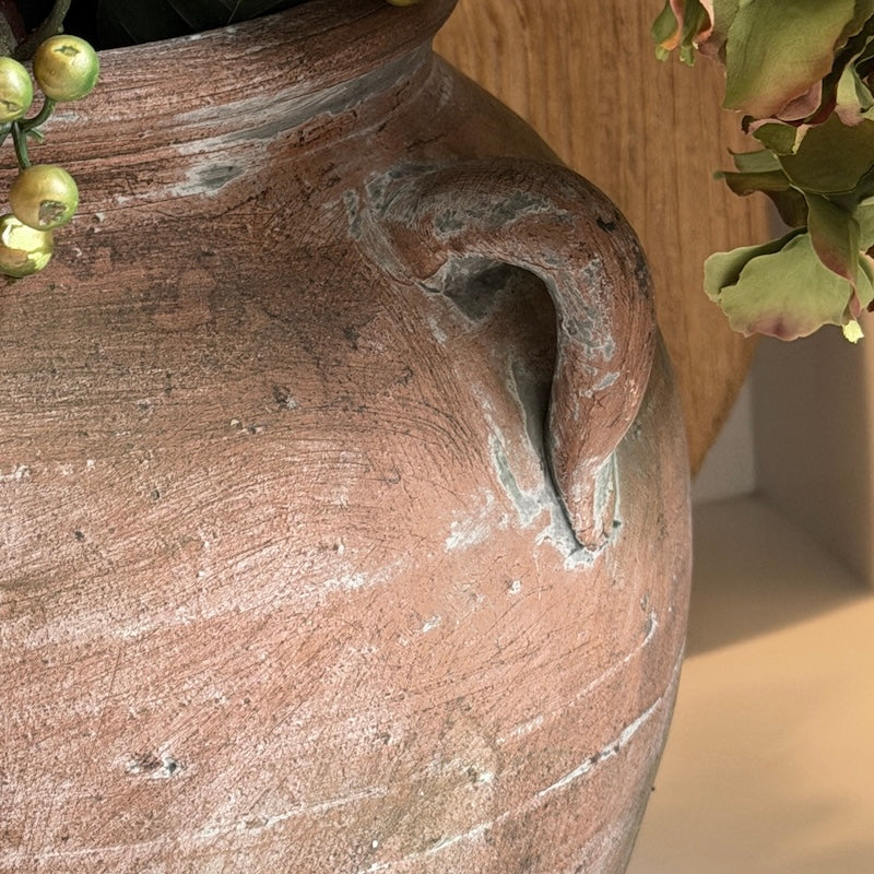 Vintage Style Terracotta Urn Vase - Image 2